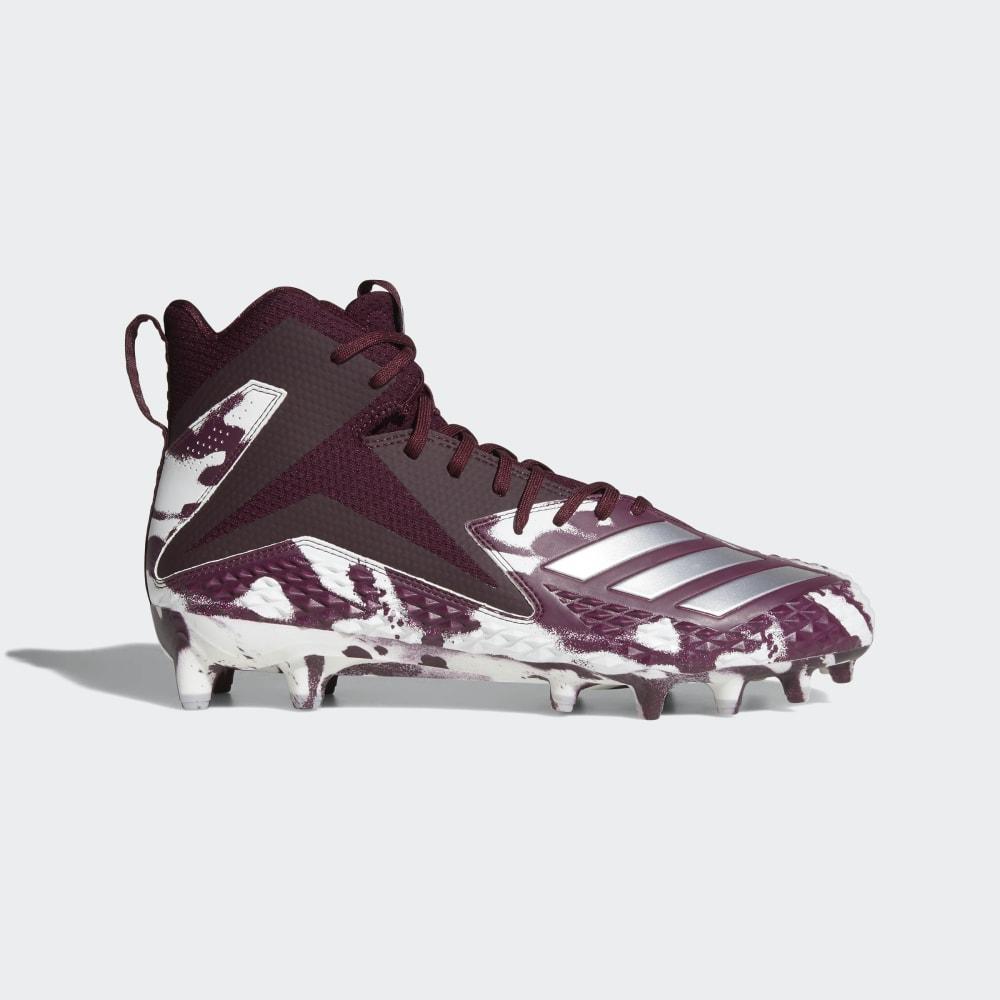 Adidas Men's Freak x Carbon Mid Football Boots Burgundy Camo/Silver Metal/White Ireland B37334